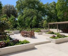 Moleanos limestone paving for private residence - London