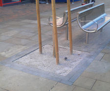 SuperCEDEC® - permeable granite and quartzite tree pit gravel (silver)