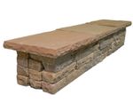 Beige sandstone wall copings