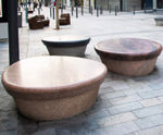Bespoke natural stone seats and benches