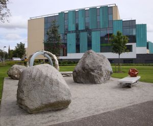 Natural stone mixed glacial boulders