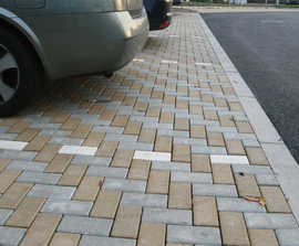 Infilta permeable block paving