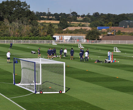 Customised portable box goal for Tottenham Hotspur FC