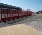 Taxi Way - steel tracked sliding security gates