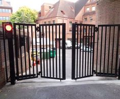 Automated bi-folding speed gates for civic centre