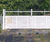 Large automatic hinged swing gates for power station 0
