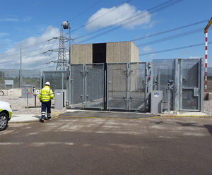 Bi-folding security gates for National Grid