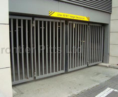 Bi-folding gates for residents' car park in London
