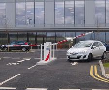 Automatic rising arm barriers for new office development