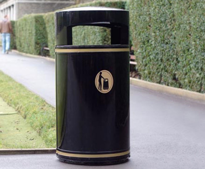 Metal Chieftain™ litter bin