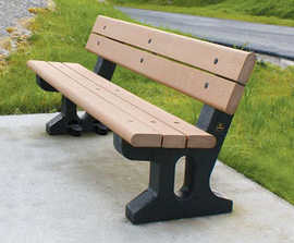Phoenix™ Seat - recycled plastic bench