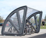 Aero™ - contemporary cycle shelter for 10 bikes - on this page