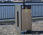 Electra™ outdoor litter bin