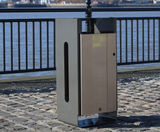 Electra™ outdoor litter bin - on this page