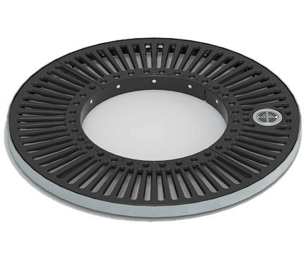 Yare - round iron tree grille for urban soil protection