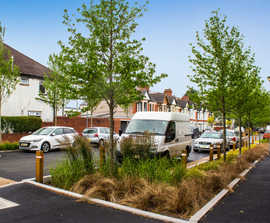 Sustainable tree planting in innovative SuDS scheme