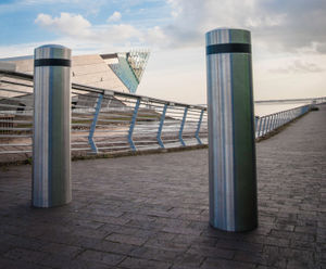Sparta - PAS 68 static steel bollards for vehicle impact protection