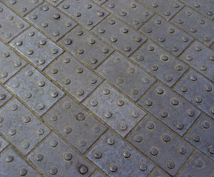 Tactile clay blister pavers