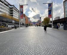 200,000+ blue clay pavers for 'Wembley Way', London
