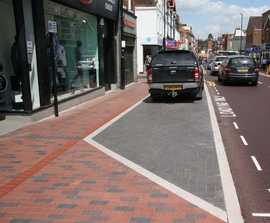 Staffordshire clay pavers and tactile paving - Tonbridge