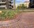 Clay quarry tiles used in garden renovation at Barbican Centre 1