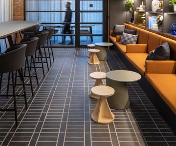 Staffordshire Blue quarry tiles for luxury apartments