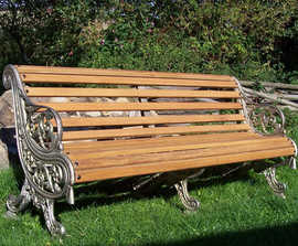 Falkirk Royal cast iron and timber bench