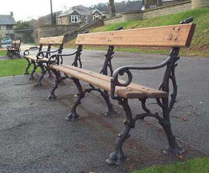 Whitworth timber and cast iron bench