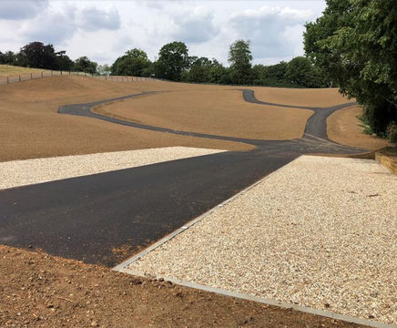 Ground modelling and landscaping for cemetery extension
