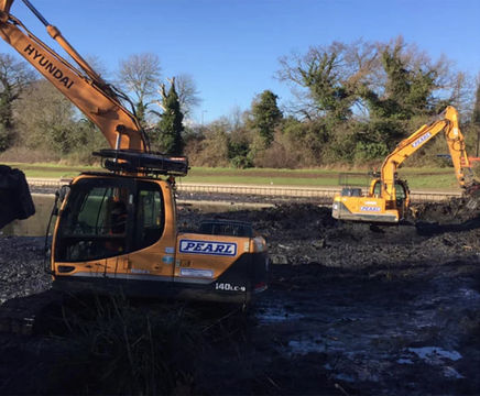 Reed removal and desilting - Netteswell Pond, Harlow