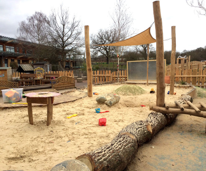 Sand play landscapes and play environments