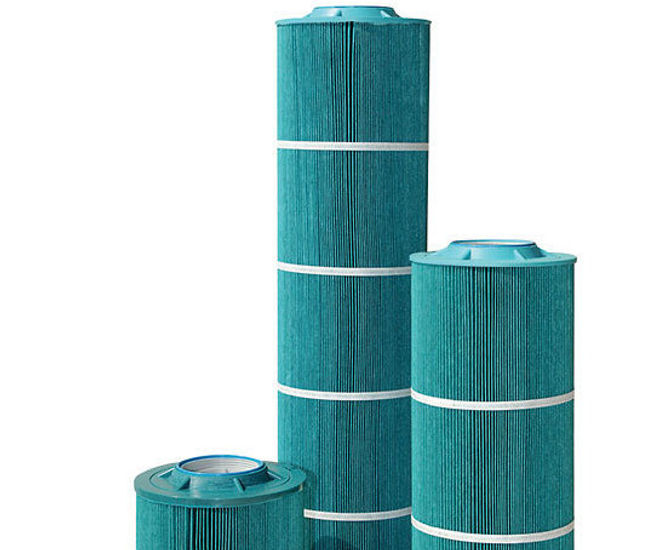 Antimicrobial polyester process filter cartridges
