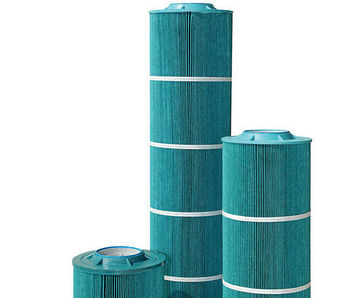 Antimicrobial polyester process filter cartridges