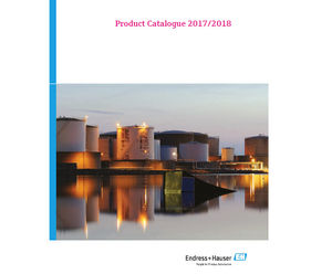 Endress+Hauser product catalogue 2017/2018 for download