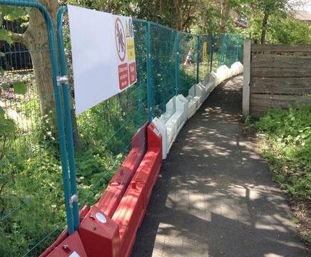 Heras Inter-Block easy to assemble boundary system