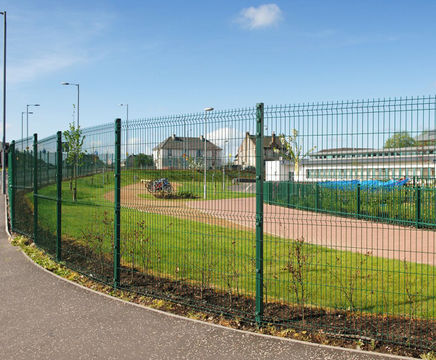 Triton welded mesh fencing system