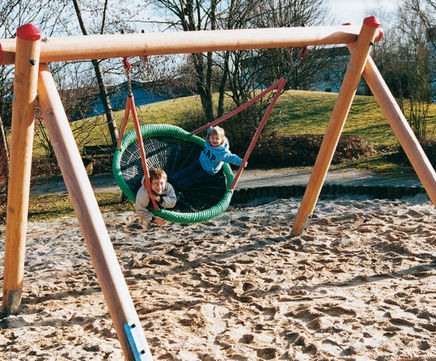 Timber swing frame - suspension height 2.5m