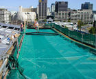 45mm mesh fall arrest safety net with debris overlay