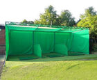 Knotless ball-stop netting for golf practice cages and driving ranges