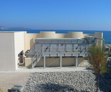 Megacell H60 DAF units, municipal wastewater plant, Nice