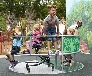 Wildlife Wheelspin wheelchair-accessible, inclusive roundabout