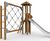 Natura climbing net and tower T40B-N 1