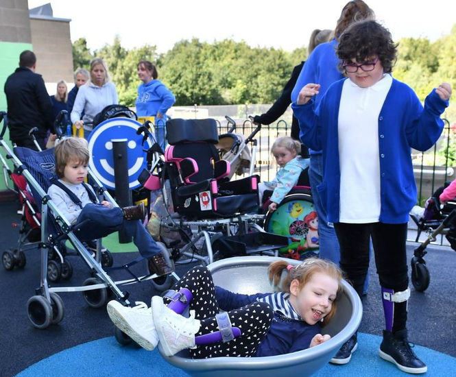 Inclusive sensory play area for specialist school