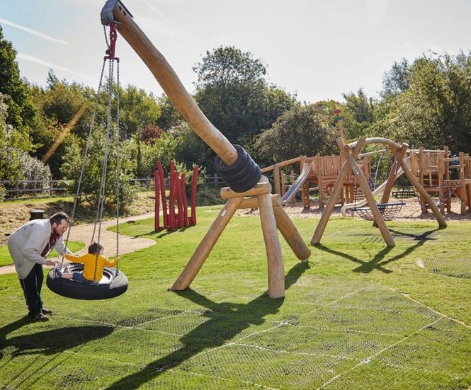 Robinia play equipment for country estate visitors' park