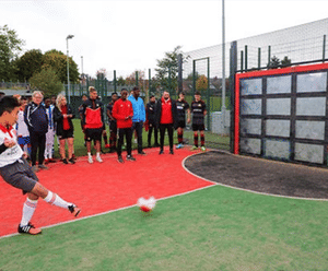 Lappset Interactive Sutu football wall for Sport England