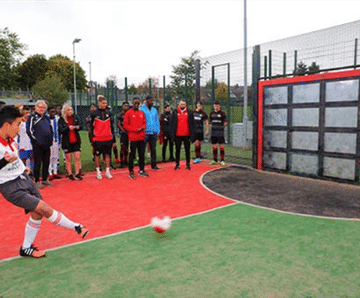 Lappset Interactive Sutu football wall for Sport England