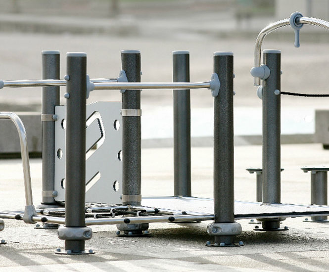 Balancing mini assault course