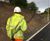 Road embankments hydroseeded with DOT mix 1