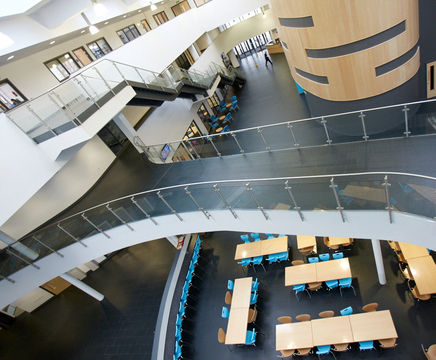 B20 post and infill handrail system for stairs/balconies
