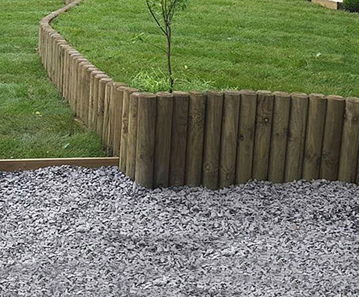 Timber Retainer UniLog timber retaining walls for private garden | M&M Timber | ESI ...